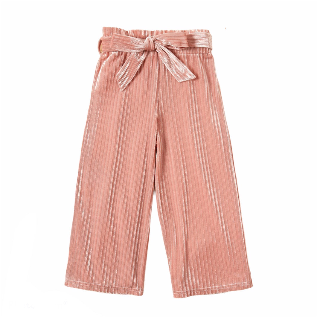 Rose Pink Wide Leg Trousers