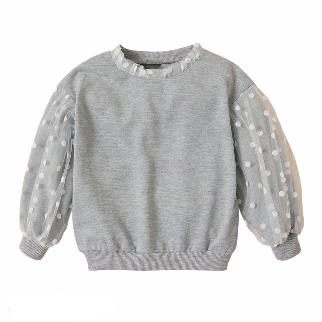 Victoria Polka Dot Sleeve Sweater