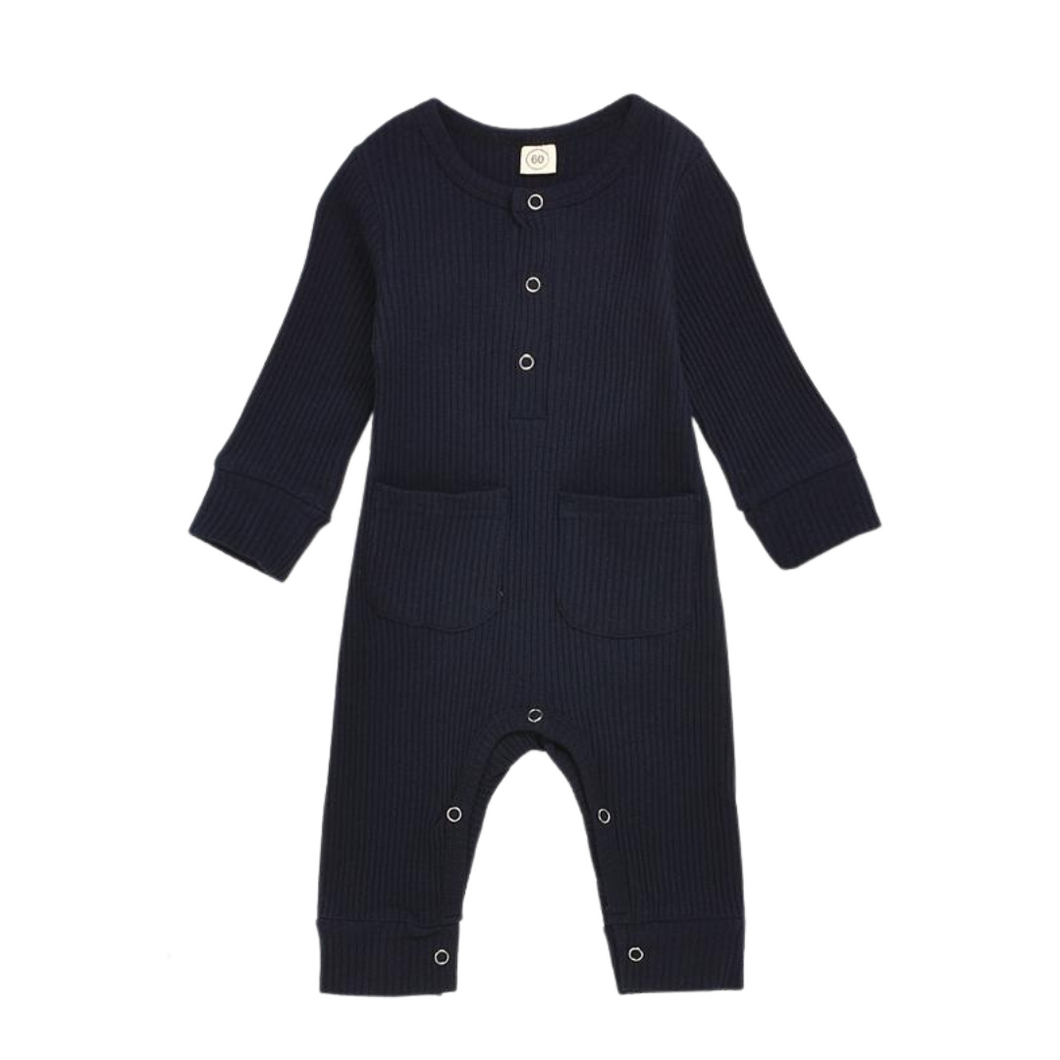 Navy Basic Babe Onesie