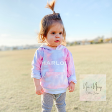 Load image into Gallery viewer, Custom Name Cotton Candy Tie-Dye Hoodie
