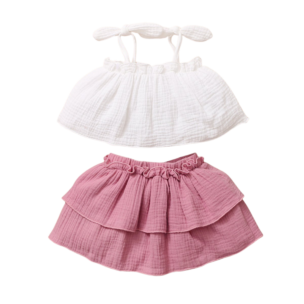 Maria Crop top and Skirt Set